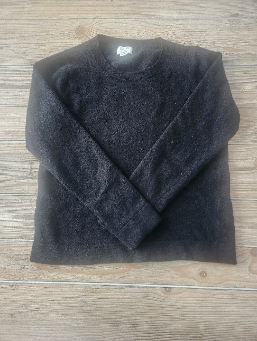 J. Crew Women's Black Crewneck Pullover Sweater Size Medium
